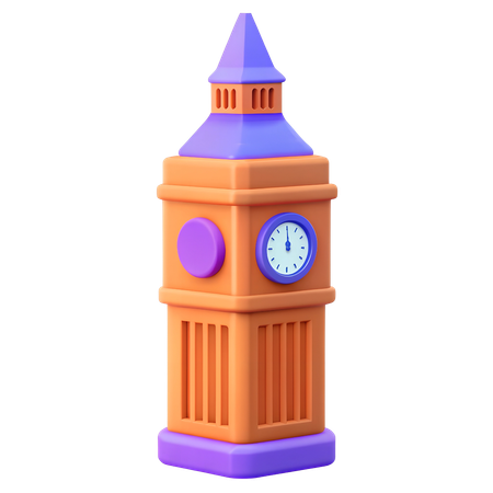 빅 벤 3D Icon