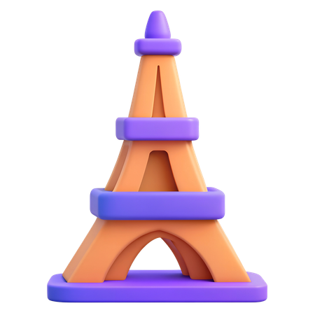 에펠탑  3D Icon