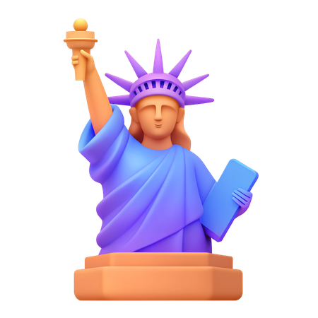 자유의 여신상  3D Icon