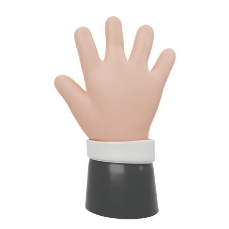 開いた手  3D Icon