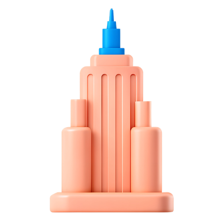 엠파이어 스테이트 빌딩  3D Icon