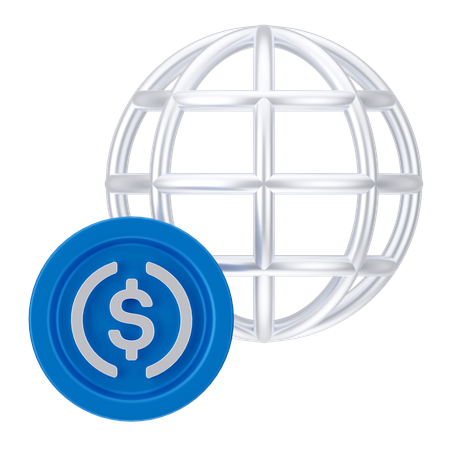 달러 연결  3D Icon