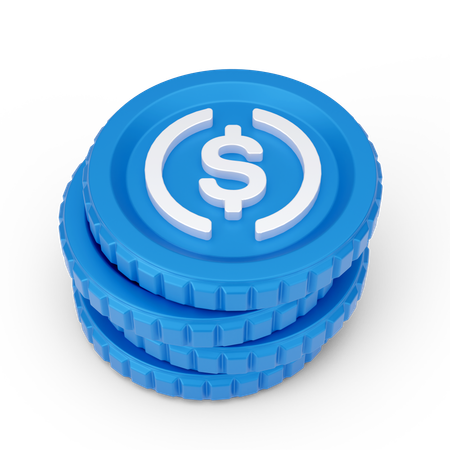 달러 동전  3D Icon