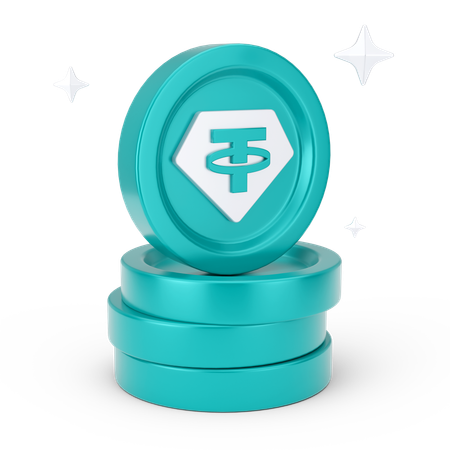 동전 더미  3D Icon