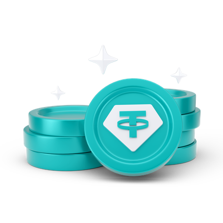 테더 코인  3D Icon