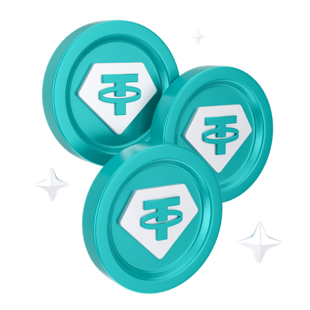 가상 화폐  3D Icon