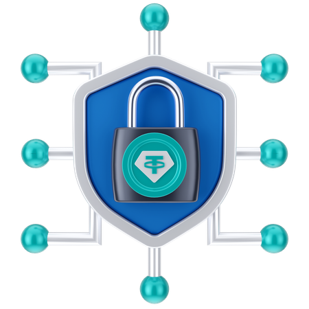 암호화폐 네트워크  3D Icon