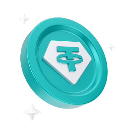 테더 코인  3D Icon