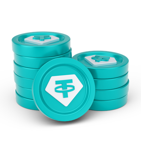 코인 스택  3D Icon