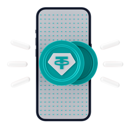 암호화폐 결제  3D Icon