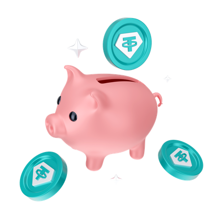 암호화폐 수입  3D Icon
