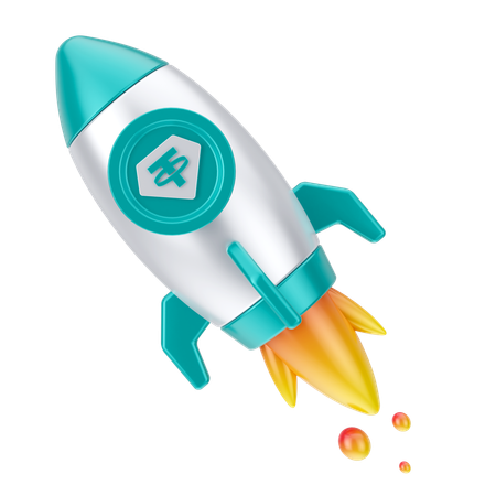 암호화폐 출시  3D Icon