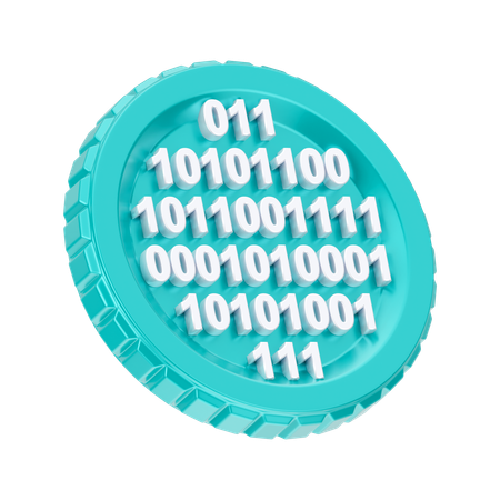 바이너리 코드  3D Icon
