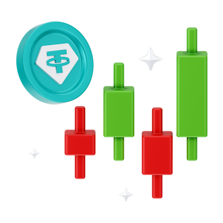 암호화폐 분석  3D Icon