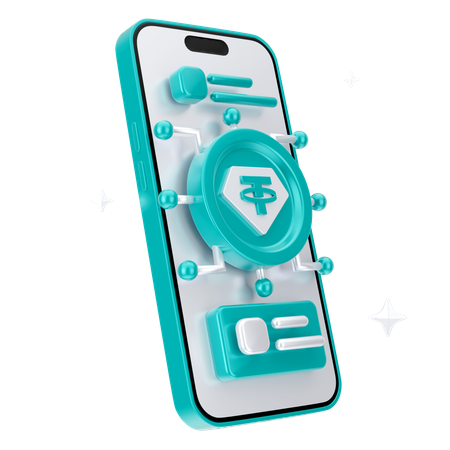 테더 네트워크  3D Icon
