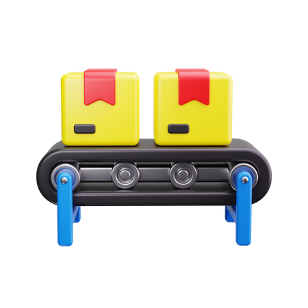 컨베이어 벨트  3D Icon