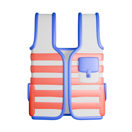 경찰 조끼  3D Icon
