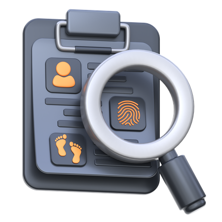 경찰 조사  3D Icon