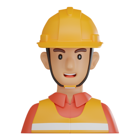 건설 노동자  3D Icon