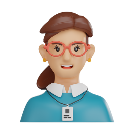 직원  3D Icon