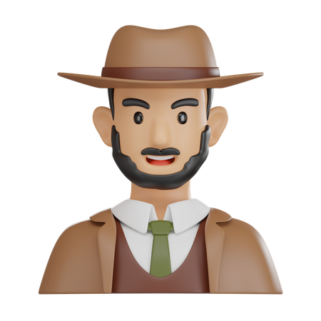 형사  3D Icon