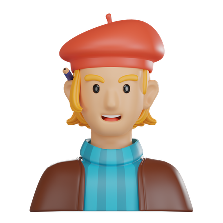 아티스트  3D Icon