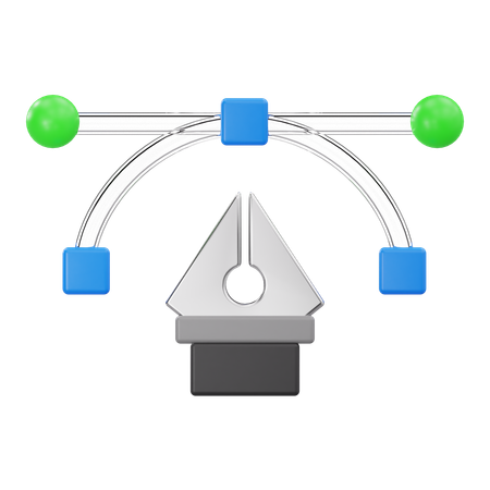 벡터 펜  3D Icon