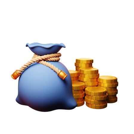 お金の投資  3D Icon