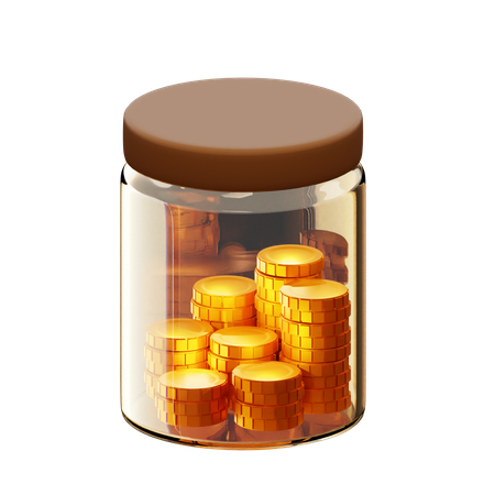節約  3D Icon