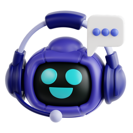 챗봇  3D Icon