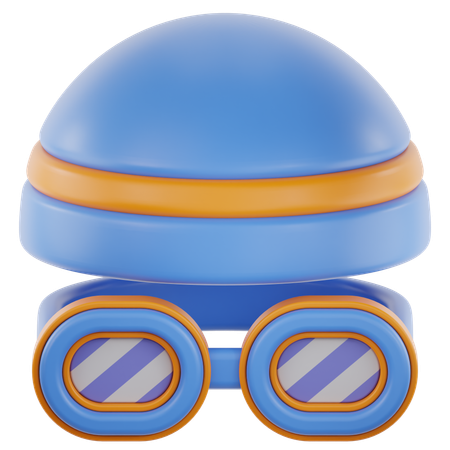 고글  3D Icon