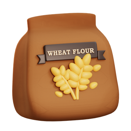 小麦粉  3D Icon