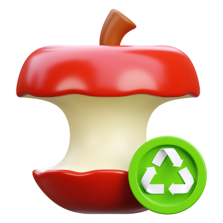 有機廃棄物のリサイクル  3D Icon