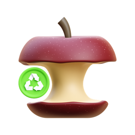 有機廃棄物のリサイクル  3D Icon