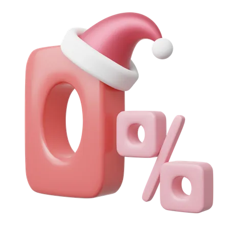 0 Percent Discount  3D Icon