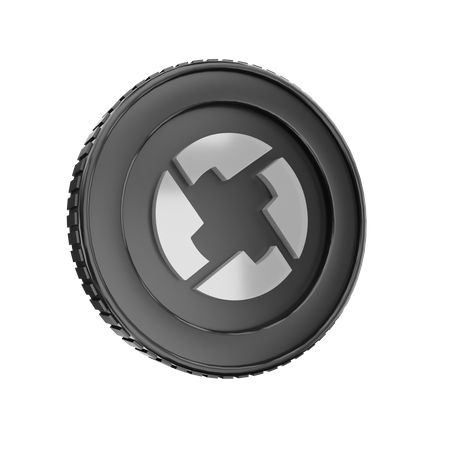 0 X Coin  3D Icon