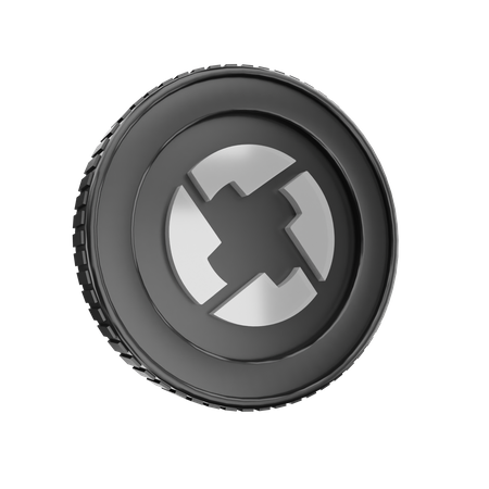 0 X Coin 3D Icon