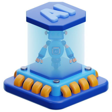 02 ai robot  3D Icon