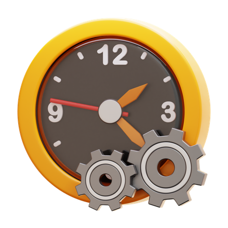 02 GESTÃO DO TEMPO  3D Icon