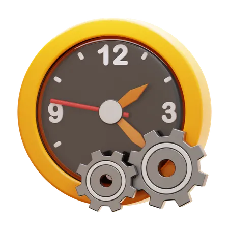 02 GESTÃO DO TEMPO  3D Icon