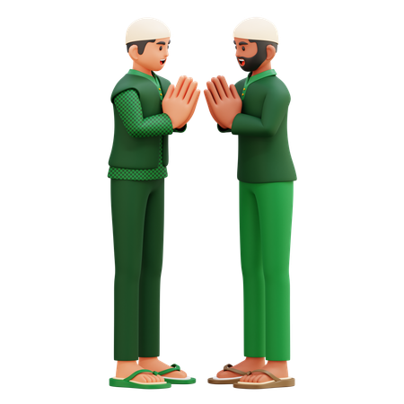 02 Muslim Man  3D Illustration