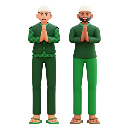 04 Muslim Man  3D Illustration