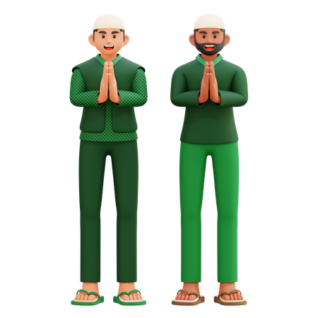 04 muslimischer Mann  3D Illustration