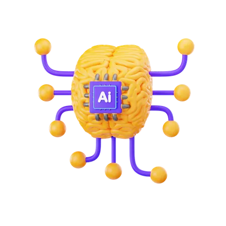 05 Ai Brain  3D Icon