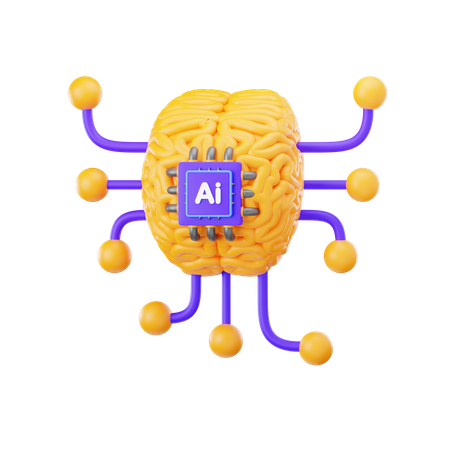 05 Ai Cérebro  3D Icon