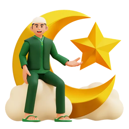 05 Muslim Man  3D Illustration