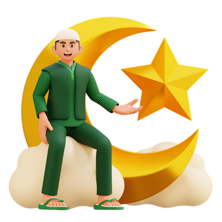 05 muslimischer Mann  3D Illustration