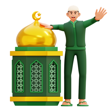 06 Muslim Man  3D Illustration