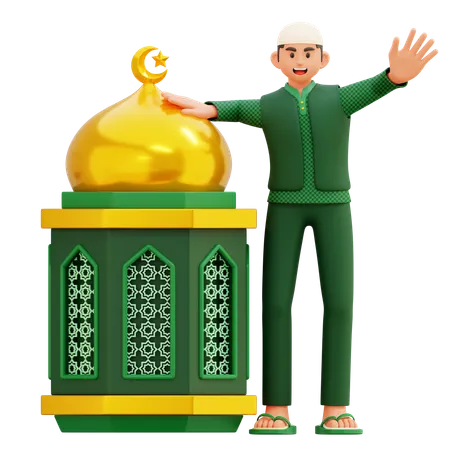 06 Muslim Man  3D Illustration