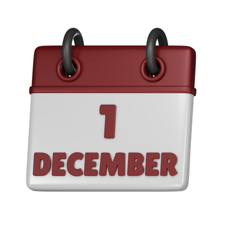 1. Dezember  3D Icon